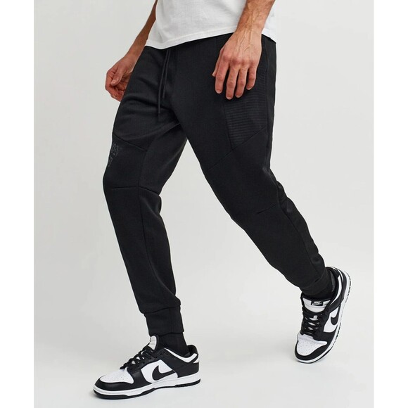 Reason Men's Justin Moto Cuffed Slim Fit Black Jogger Size M - Picture 10 of 13